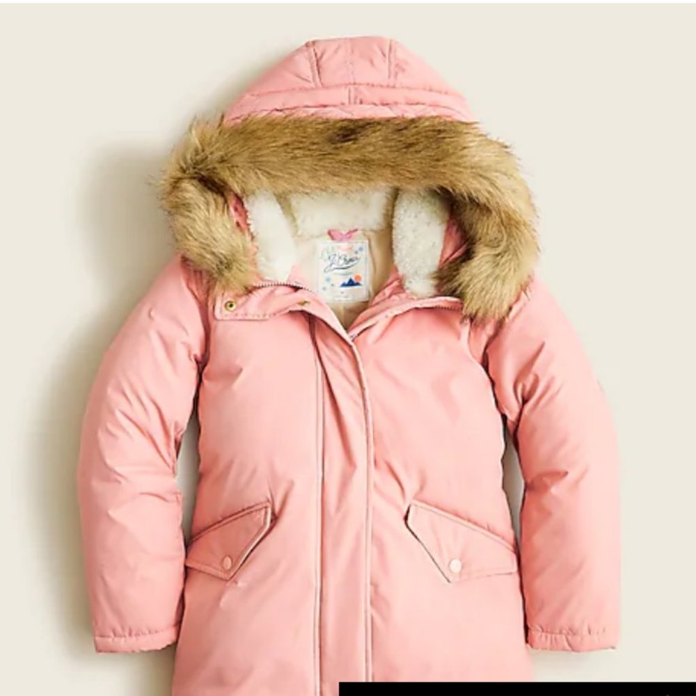 J Crew GIRLS' FISHTAIL PARKA WITH ECO-FRIENDLY PRIMALOFT®